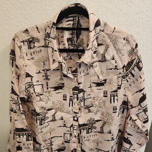 Spartina 449 Ladies 100% Linen blouse - L -